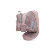 D.D.step girls barefoot leather boots/ warm lining/ water repellent /Autumn- Winter/W063-42254CM Champagne