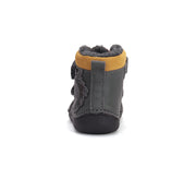 D.D.step boys barefoot A/W boots/ glow in dark/warm lining/ leather/W073-42488A Dark Grey