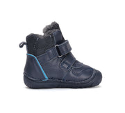 D.D.step boys barefoot A/W boots/water-repellence/warm lining/ leather/W073-42814A Royal Blue