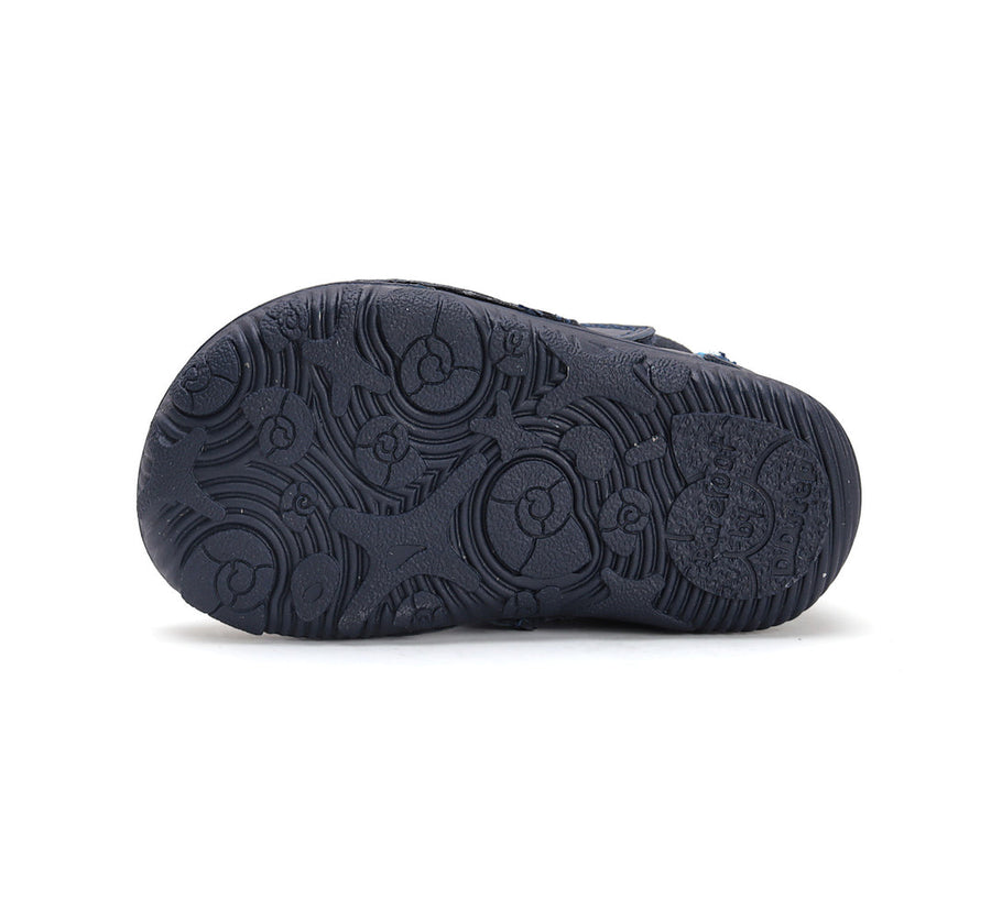 D.D.step boys barefoot A/W boots/water-repellence/warm lining/ leather/W073-42814A Royal Blue