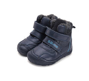 D.D.step boys barefoot A/W boots/water-repellence/warm lining/ leather/W073-42814A Royal Blue