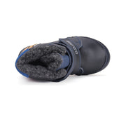 D.D.step boys leather /warm lining boots /Royal Blue W078-42761A