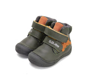 D.D.step boys leather boots / warm lining/ Emerald, ginger fox W082-42774CM