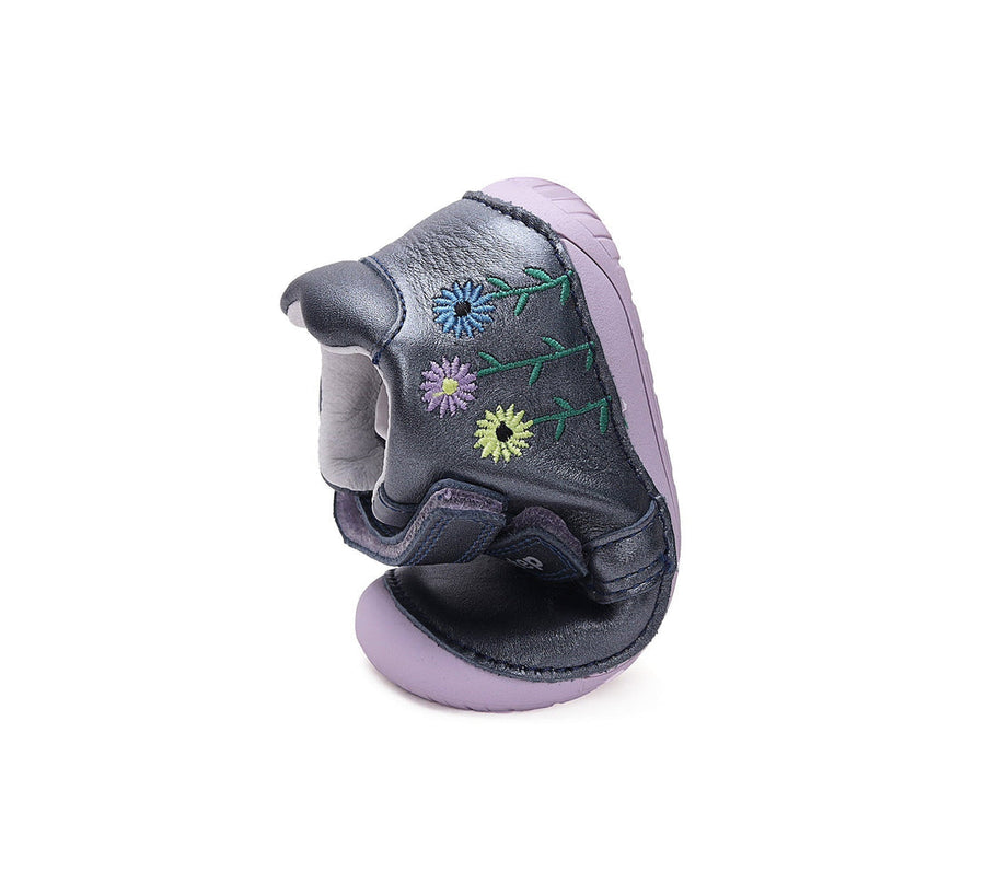 D.D.step girls barefoot leather shoes/ first step /Pink S070-42771A