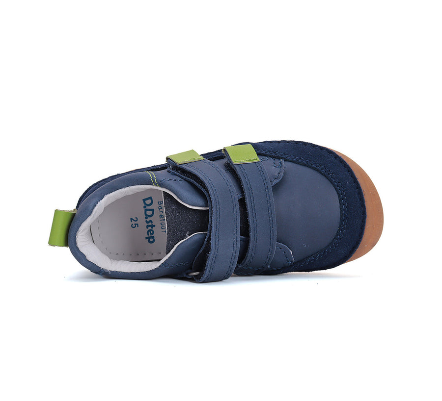 D.D.step boys barefoot leather shoes/ Royal Blue S063-51483