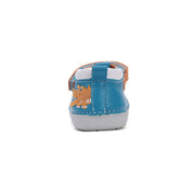 D.D.step boys leather sandals /slippers/ first step /Calypso Sky H066-51978B