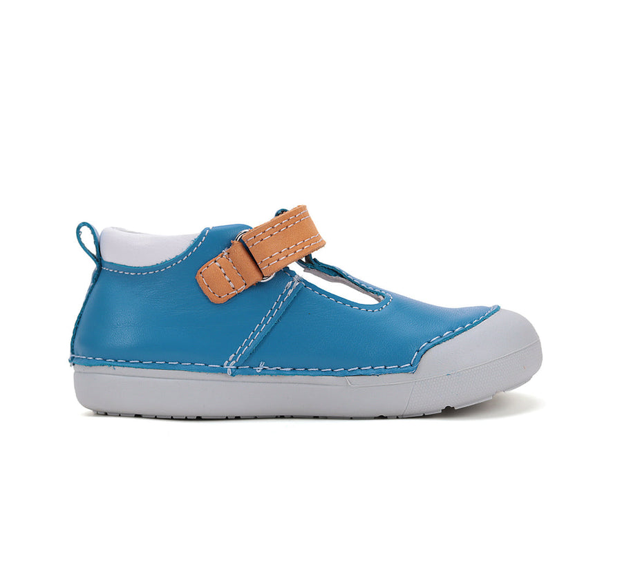 D.D.step boys leather sandals /slippers/ first step /Calypso Sky H066-51978B