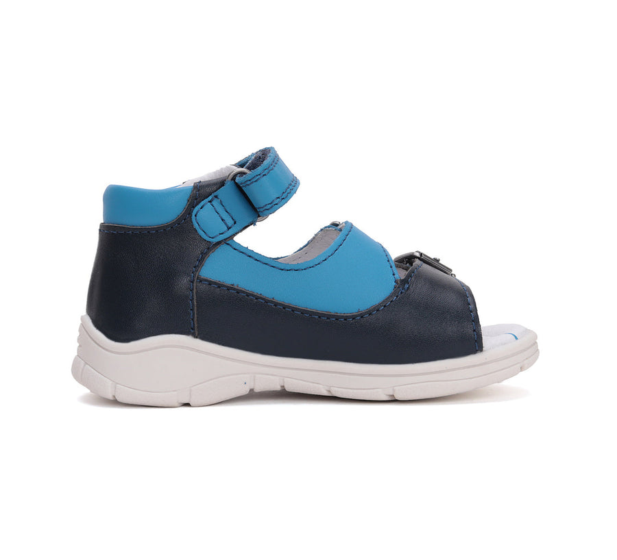 Ponte20 leather sandals /ARCH SUPPORT /supination/ Royal Blue DA05-5-1459