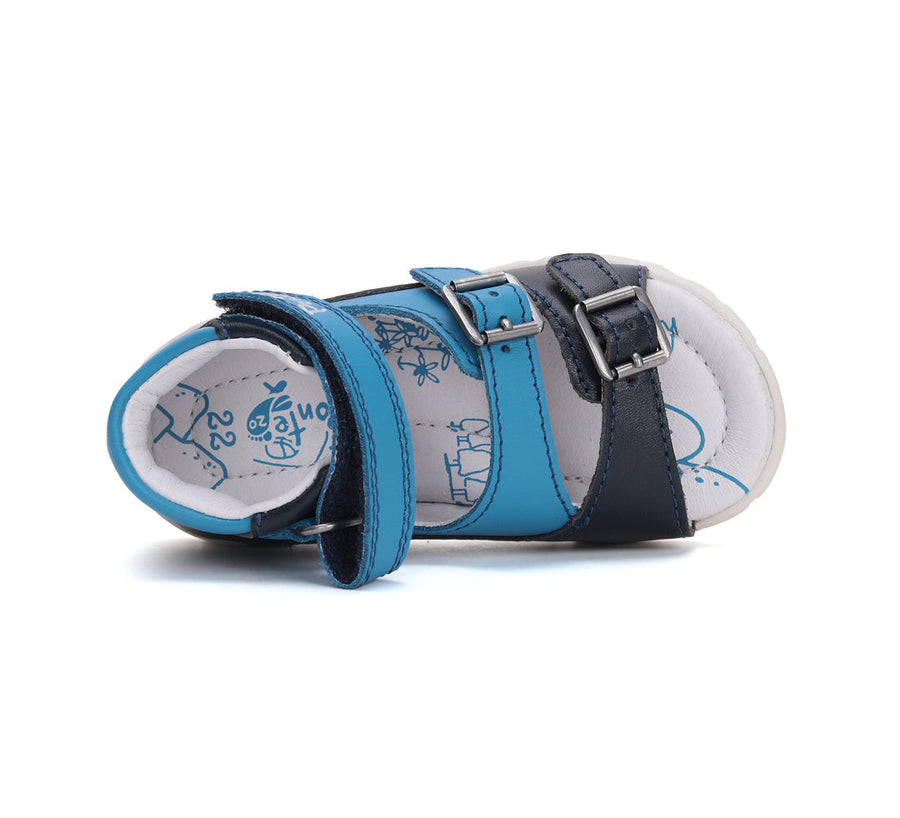 Ponte20 leather sandals /ARCH SUPPORT /supination/ Royal Blue DA05-5-1459