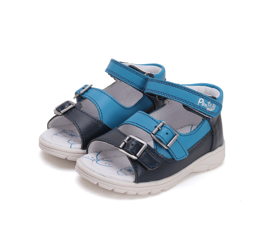 Ponte20 leather sandals /ARCH SUPPORT /supination/ Royal Blue DA05-5-1459