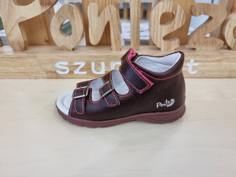 Ponte20 leather sandals /ARCH SUPPORT /supination/ Rasberry DA05-1-V1088