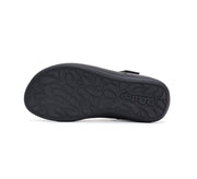 D.D.step girls leather/ school ballerinas/ Black H072-42671