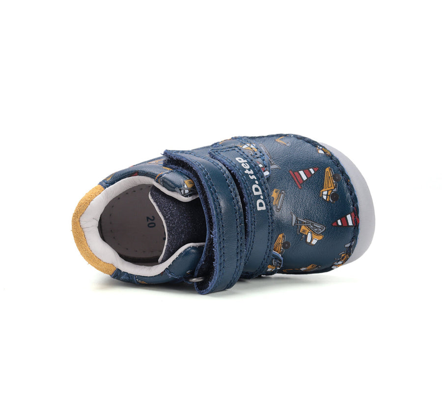 D.D.step boys leather/ first steps shoes/ Blue S070-52480B