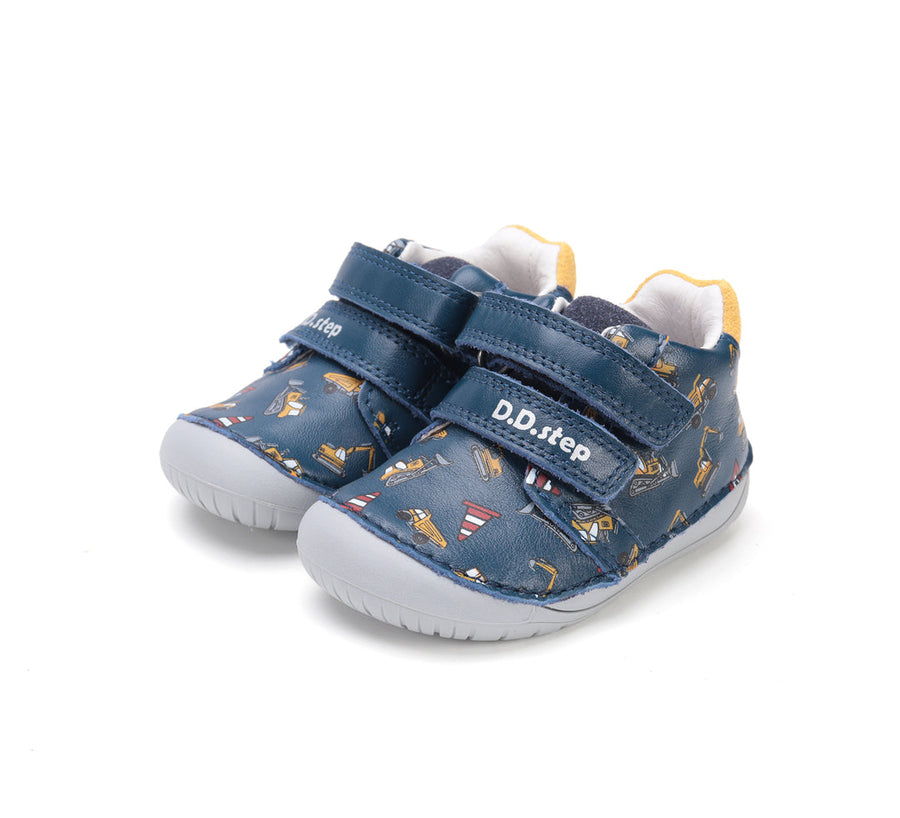 D.D.step boys leather/ first steps shoes/ Blue S070-52480B