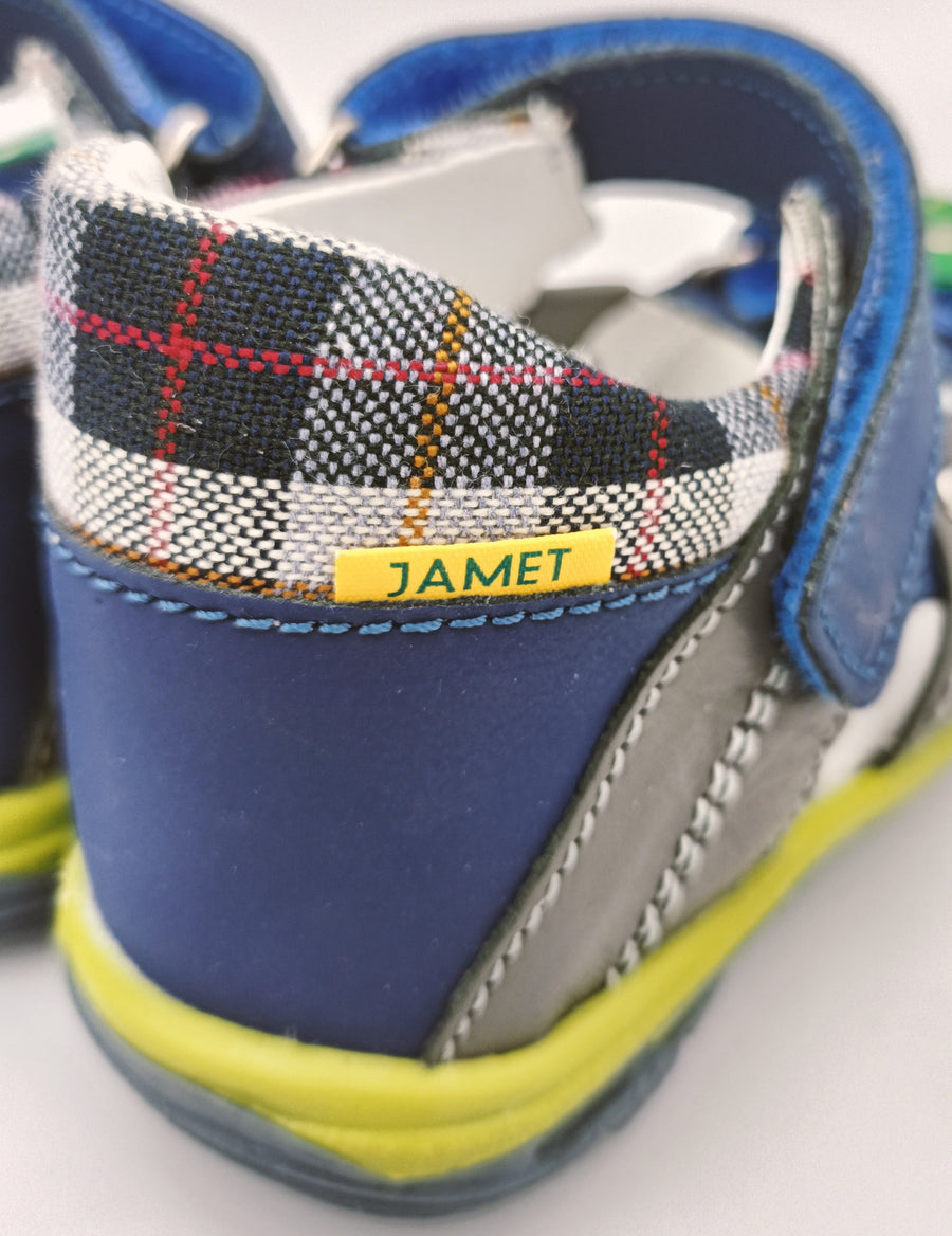 Jamet boys leather sandals, colour blue-green_3721.jpg