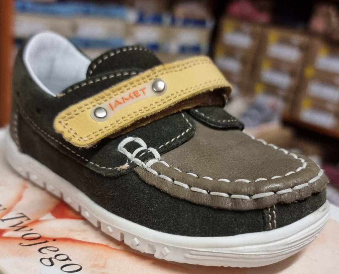Jamet boys shoes, color olive, yellow._984.jpg