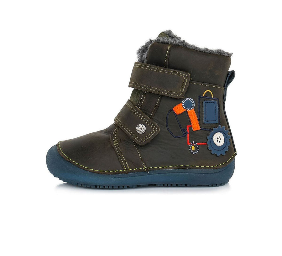 D.D.step boys  barefoot/ warm lining/ leather/ Khaki boots W063-321M_3100.jpg