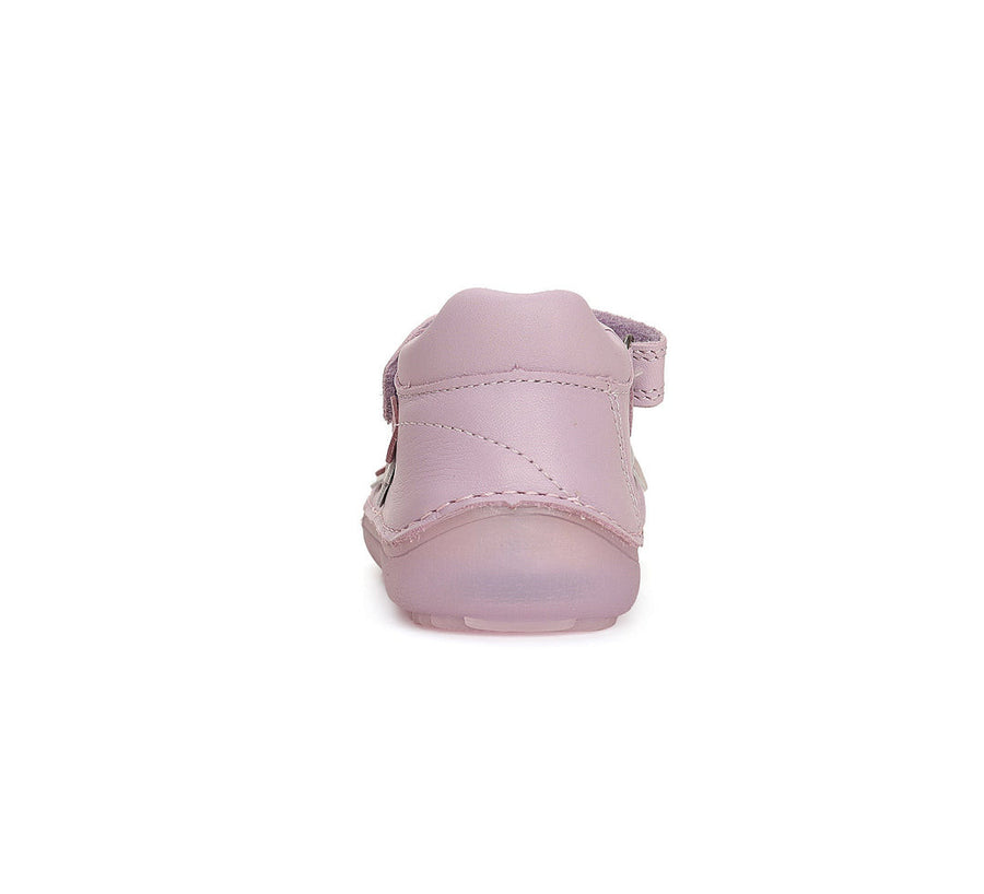 D.D.step girls barefoot leather ballerinas /Mauve H063-41152AM_3527.jpg