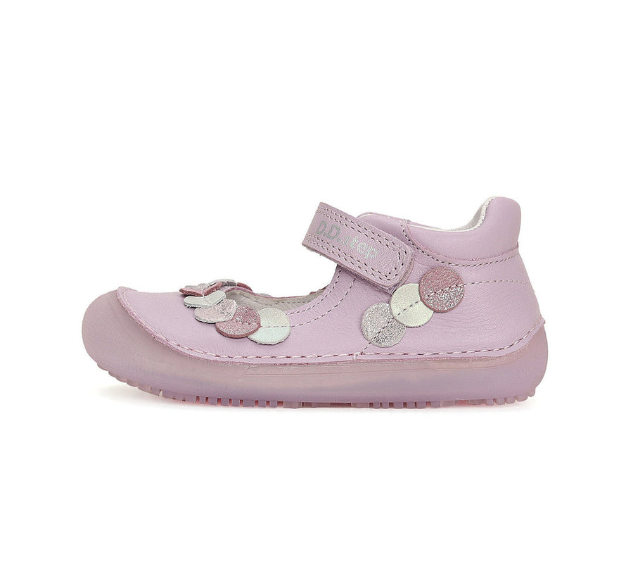 D.D.step girls barefoot leather ballerinas /Mauve H063-41152AM_3528.jpg