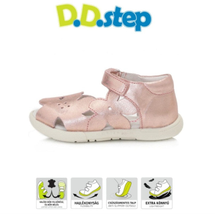 D.D.step girls leather sandals /Metallic Pink AC048-219M_409.jpg