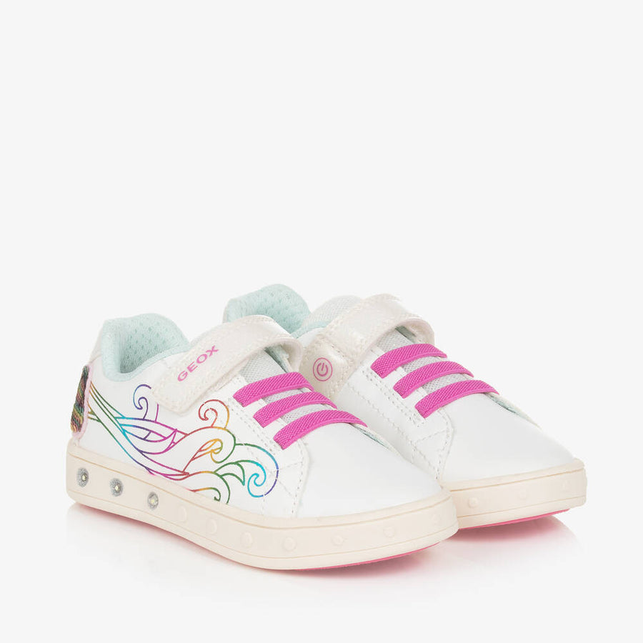 Geox Skylin Girl Shoes with lights / white/Multicolor J458WC_3384.jpg