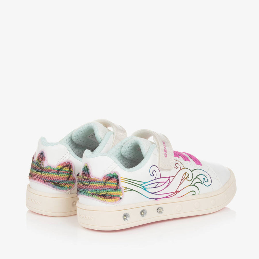 Geox Skylin Girl Shoes with lights / white/Multicolor J458WC_3385.jpg