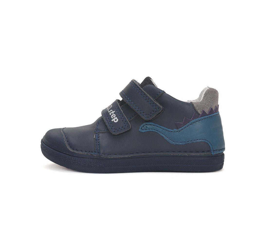 D.D.step boys water-repellence/ leather shoes/ Navy S049-42169A_3992.jpg