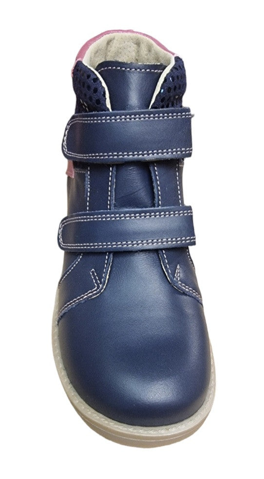 Ani-But girls prophylactic boots with Thomas heel /Navy, berry, beige sole 232_2384.jpg