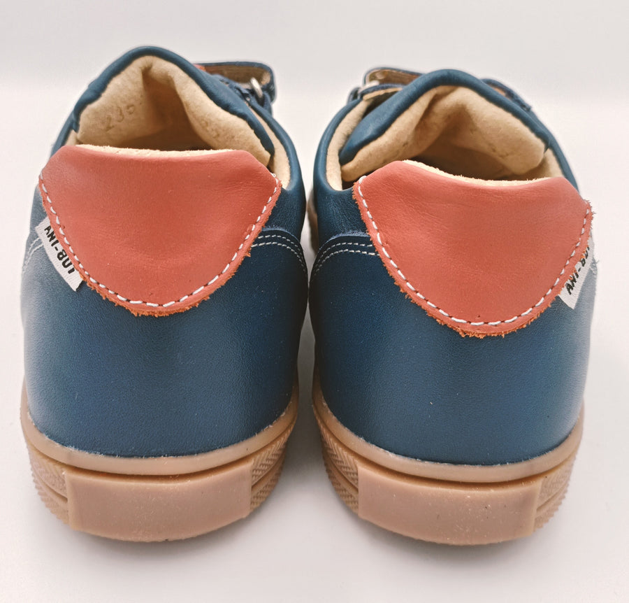 Ani-But SPORT boys prophylactic shoes /OLI, Navy, brown sole_4261.jpg