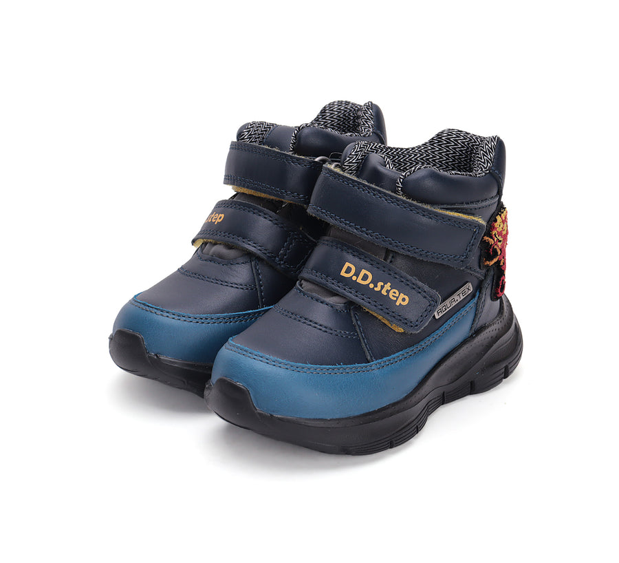 D.D.step boys Aqua-tex waterproof boots/Royal Blue  P092-42448
