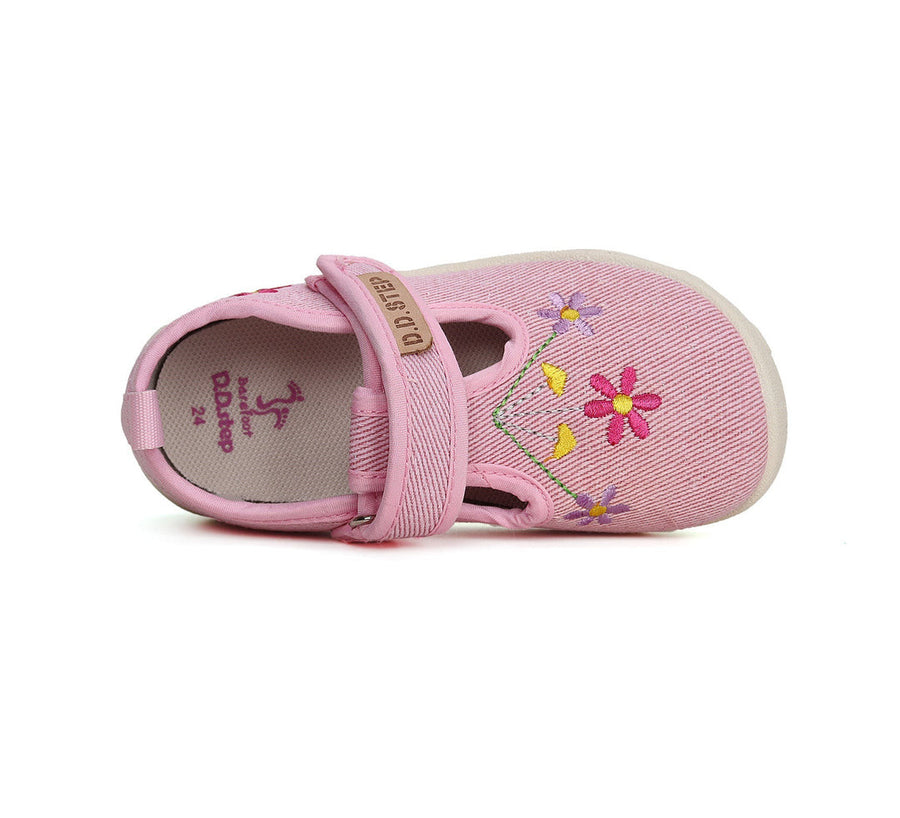 D.D.step girls barefoot canvas / slippers/ water repellence /Pink CSG-41133AM_3513.jpg