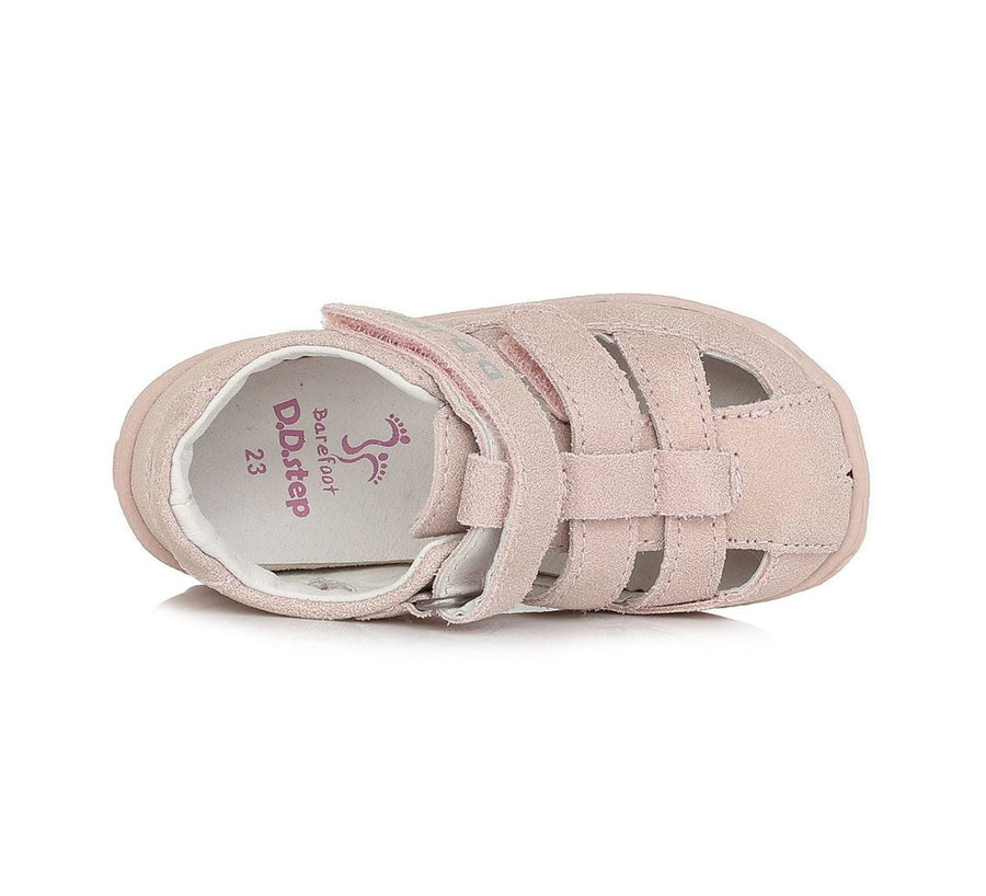 D.D.step girls barefoot leather sandals /Pink G077-360M_61.jpg