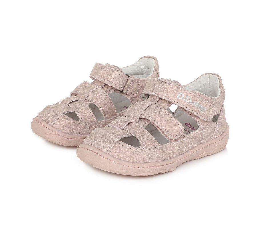 D.D.step girls barefoot leather sandals /Pink G077-360M_63.jpg