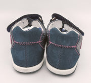 RenBut Girls leather sandals in Navy/Pink heart detail_3803.jpg