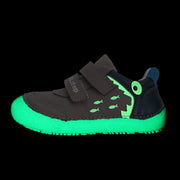 Glow in the Dark Barefoot Boy's Chocolate Leather Low Shoes (S063-52328AM)
