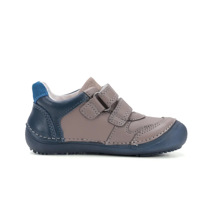 Glow in the Dark Barefoot Boy's Chocolate Leather Low Shoes (S063-52328AM)