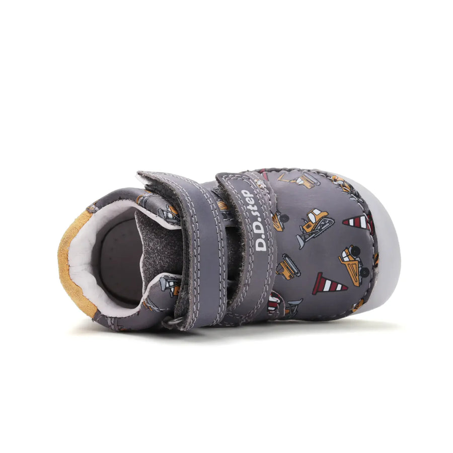 Barefoot Leather Shoes Dark Grey (S070-52480A)