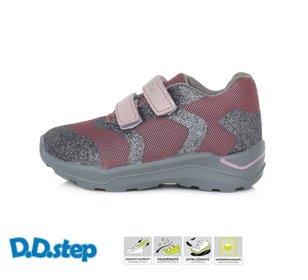 D.D.step girls sneakers /water-repellence /Raspberry F061-383DM_1649.jpg