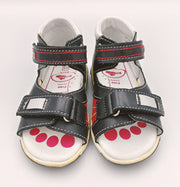 RenBut Boys leather sandals in Navy/Red_3805.jpg
