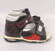 RenBut Boys leather sandals in Navy/Red_3806.jpg