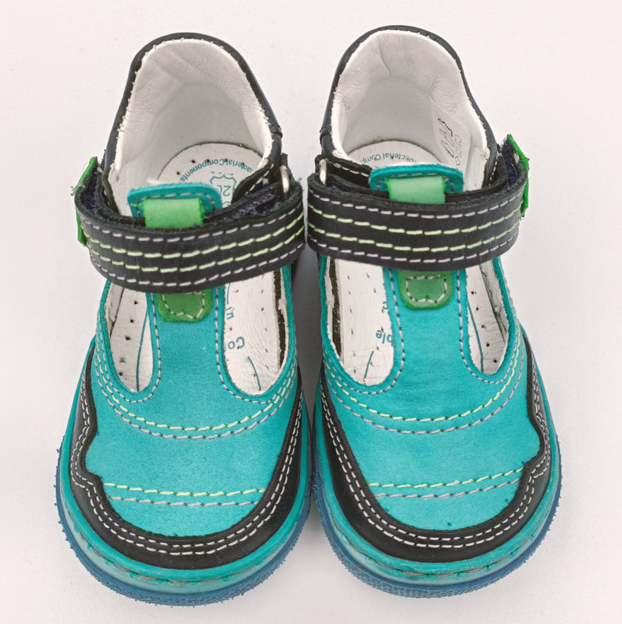 RenBut Boys leather sandals in Turquoise_3841.jpg