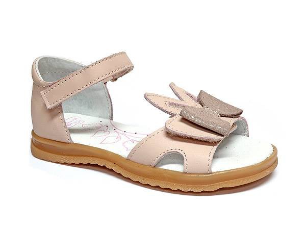 RenBut Girls leather sandals in Baby pink colour._169.jpg