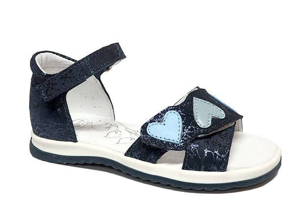 RenBut Girls leather sandals in navy with hearts detail_185.jpg
