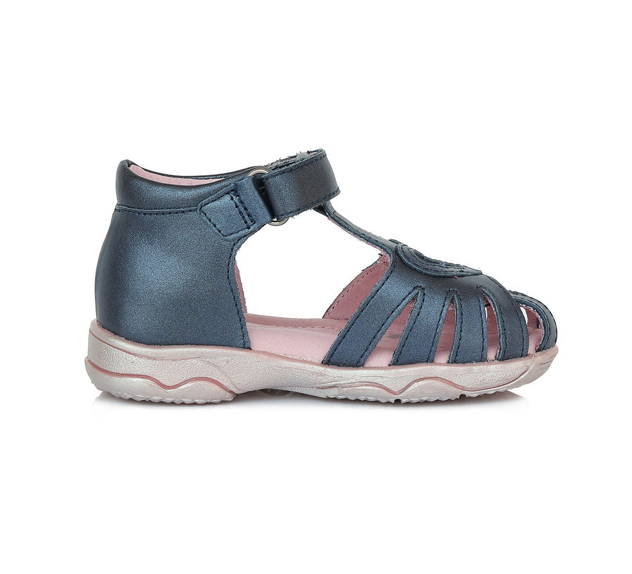 D.D.step girls leather sandals /Royal Blue AC64-315AM_40.jpg