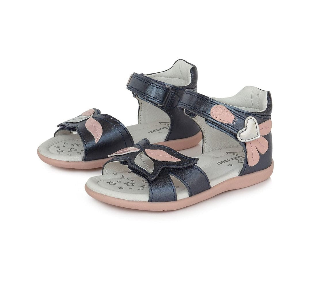 D.D.step girls leather sandals /Royal Blue G075-354AM_410.jpg