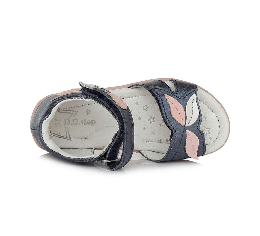 D.D.step girls leather sandals /Royal Blue G075-354AM_414.jpg