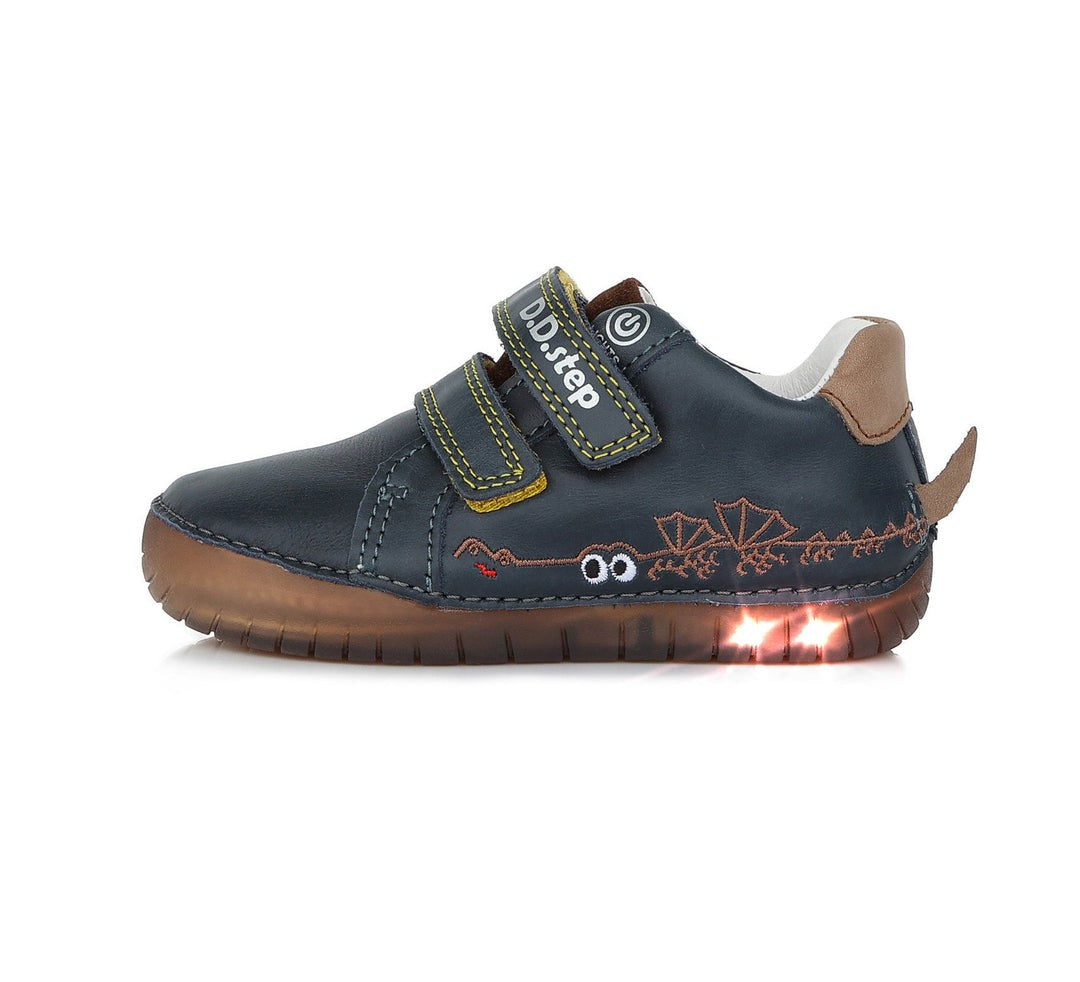 D.D.step boys navy leather shoes /LED lights /Royal Blue S050-391M_170.jpg
