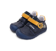 D.D.step boys barefoot/ water-repellence leather shoes/Royal Blue S073-42135_4078.jpg
