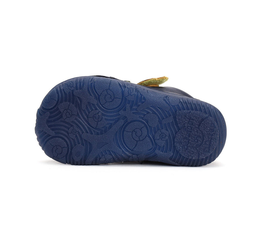 D.D.step boys barefoot/ water-repellence leather shoes/Royal Blue S073-42135_4082.jpg