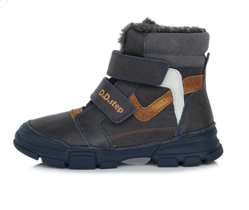 D.D.step boys leather boots /warm lining/ Royal Blue W055-310L_2506.jpg